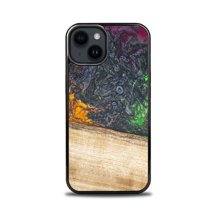 iPhone 14 Handyhülle aus Harz und Holz - Synergy#F8