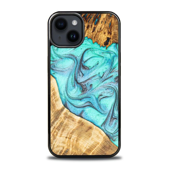 iPhone 15 Plus Etui na telefon z żywicy i drewna - Synergy#E16