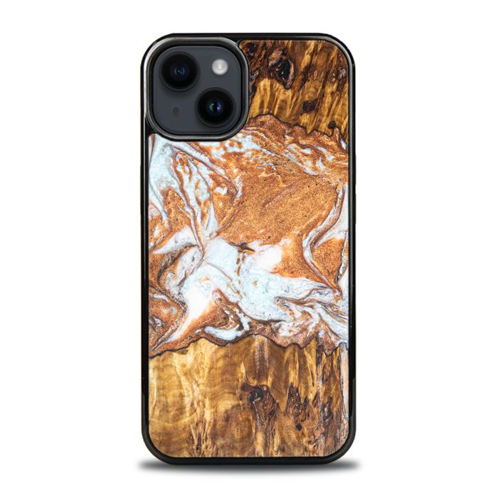 iPhone 15 Plus Etui na telefon z żywicy i drewna - Synergy#E18