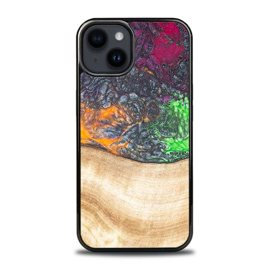iPhone 15 Plus Handyhülle aus Harz und Holz - Synergy#F6