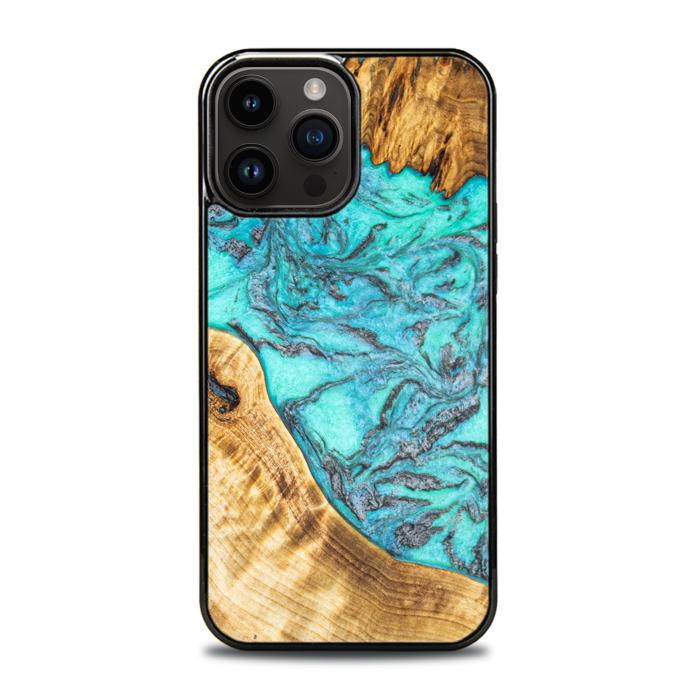 iPhone 15 Pro Max Etui na telefon z żywicy i drewna - Synergy#E13