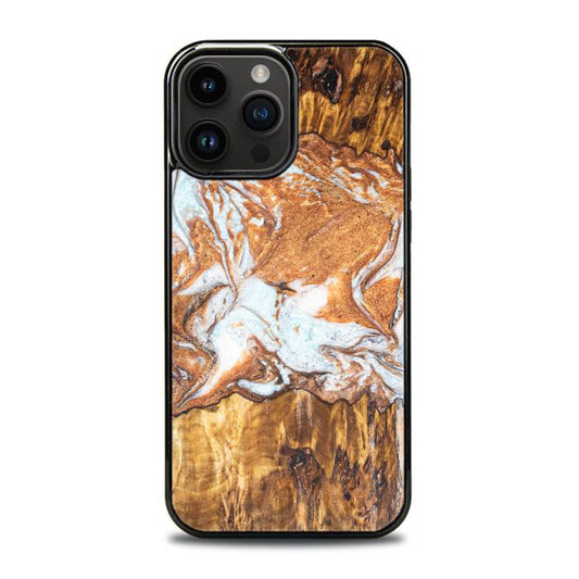 iPhone 15 Pro Max Handyhülle aus Harz und Holz - Synergy#E18