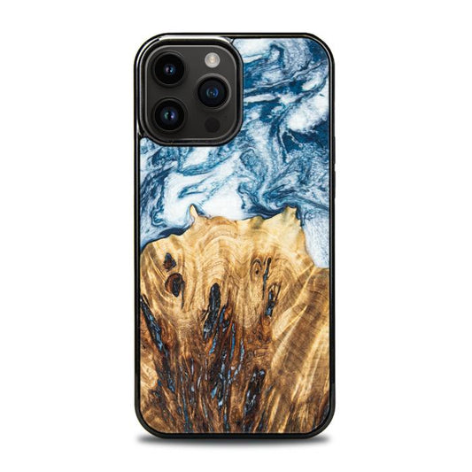 iPhone 15 Pro Max Handyhülle aus Harz und Holz - Synergy#E23