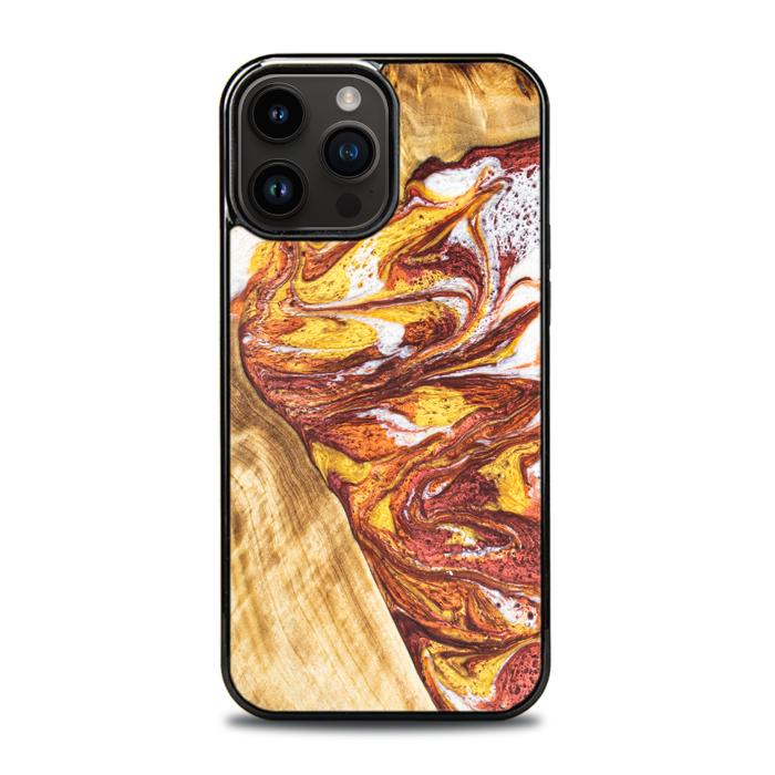 iPhone 15 Pro Max Handyhülle aus Harz und Holz - Synergy#E4