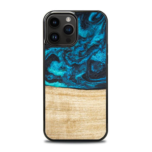 iPhone 15 Pro Max Handyhülle aus Harz und Holz - Synergy#F11