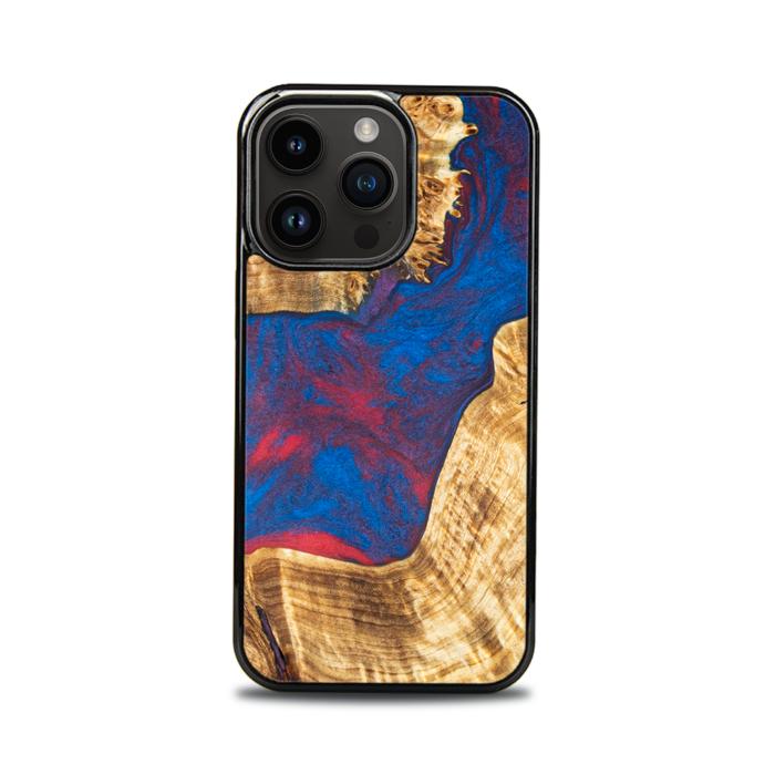 iPhone 15 Pro Handyhülle aus Harz und Holz - Synergy#E10