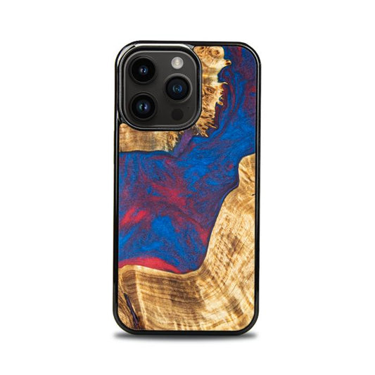 iPhone 15 Pro Handyhülle aus Harz und Holz - Synergy#E10