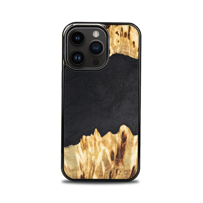 iPhone 15 Pro Handyhülle aus Harz und Holz - Synergy#E19