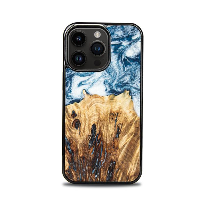 iPhone 15 Pro Handyhülle aus Harz und Holz - Synergy#E23