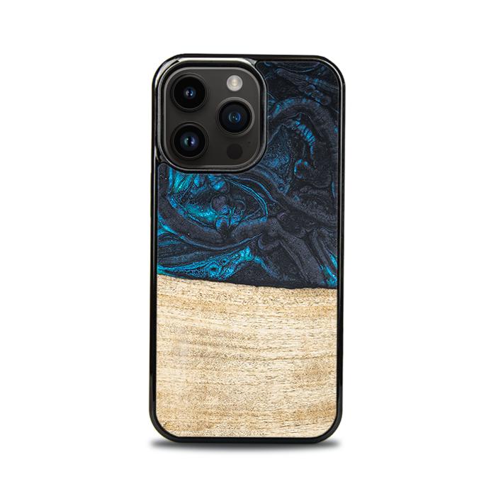 iPhone 15 Pro Handyhülle aus Harz und Holz - Synergy#F13