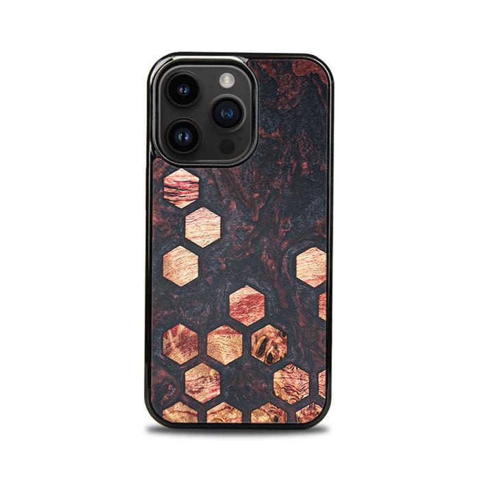 iPhone 15 Pro Handyhülle aus Harz und Holz - Synergy#F27
