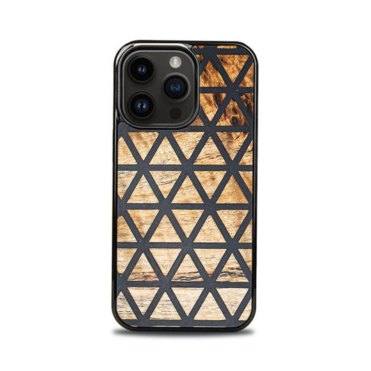 iPhone 15 Pro Handyhülle aus Harz und Holz - Synergy#F29