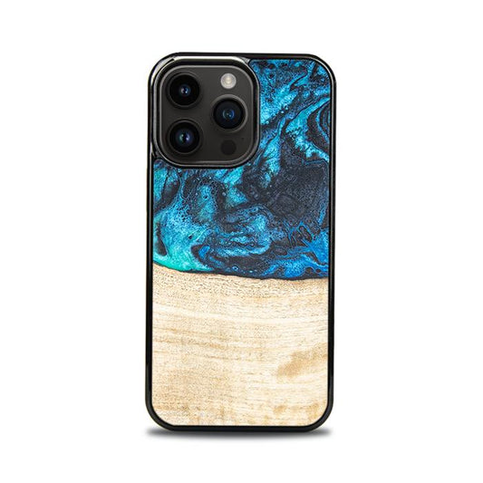 iPhone 15 Pro Handyhülle aus Harz und Holz - Synergy#F3
