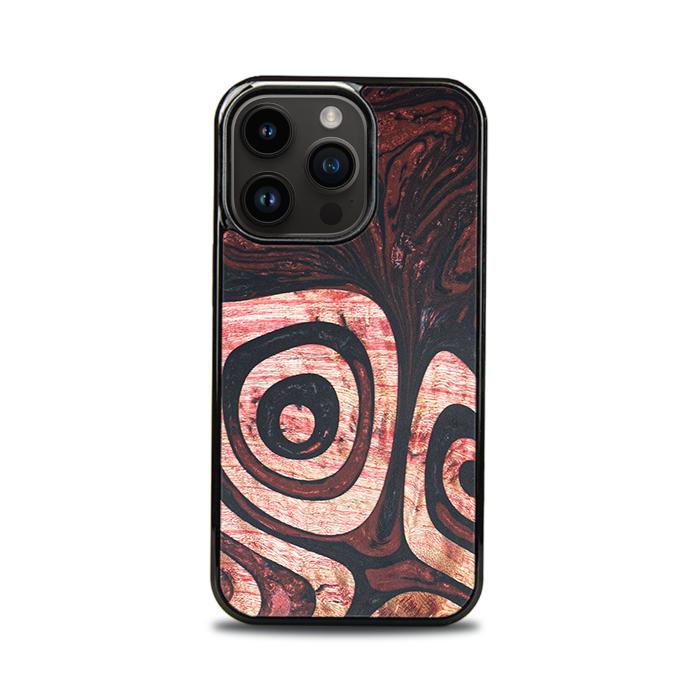 iPhone 15 Pro Handyhülle aus Harz und Holz - Synergy#F32