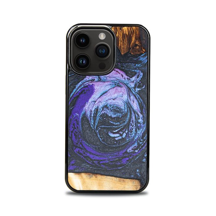 iPhone 15 Pro Handyhülle aus Harz und Holz - Synergy#F34