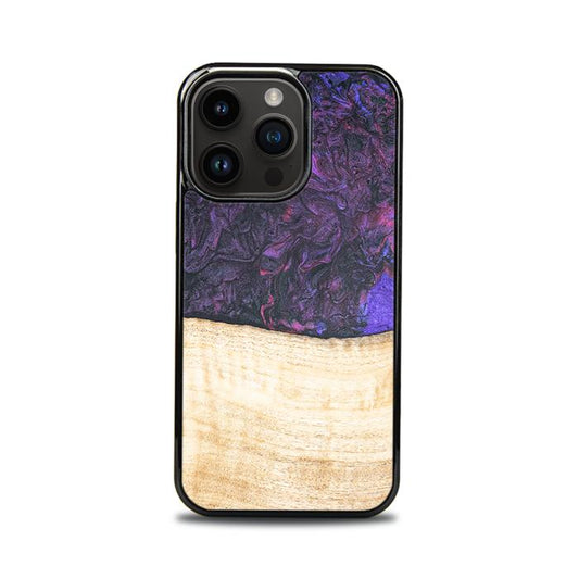 iPhone 15 Pro Handyhülle aus Harz und Holz - Synergy#F4