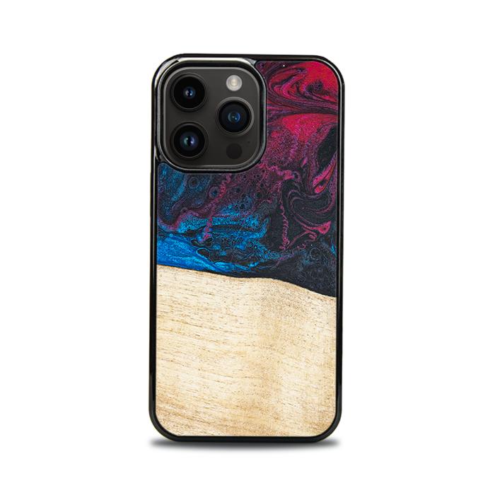 iPhone 15 Pro Handyhülle aus Harz und Holz - Synergy#F9