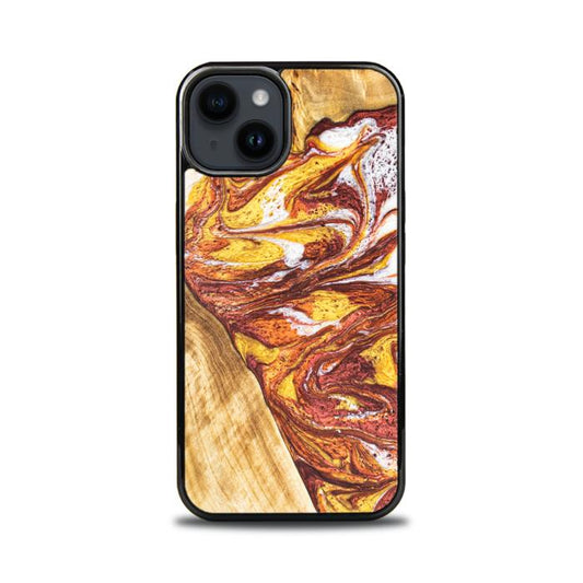 iPhone 15 Handyhülle aus Harz und Holz - Synergy#E4