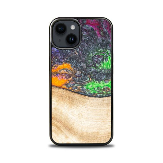 iPhone 15 Handyhülle aus Harz und Holz - Synergy#F1