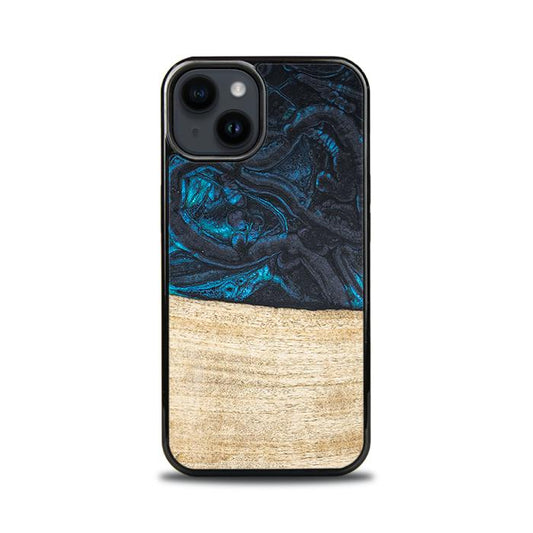 iPhone 15 Handyhülle aus Harz und Holz - Synergy#F13