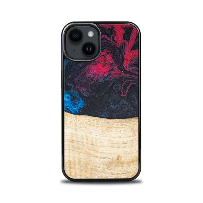iPhone 15 Handyhülle aus Harz und Holz - Synergy#F14