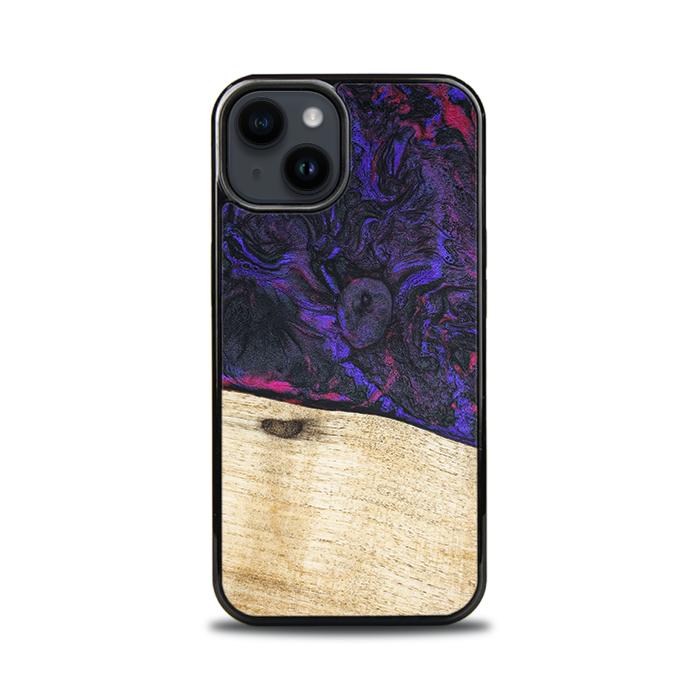iPhone 15 Handyhülle aus Harz und Holz - Synergy#F18