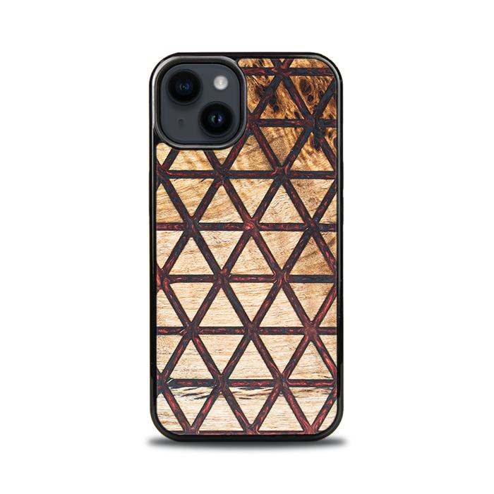iPhone 15 Handyhülle aus Harz und Holz - Synergy#F22
