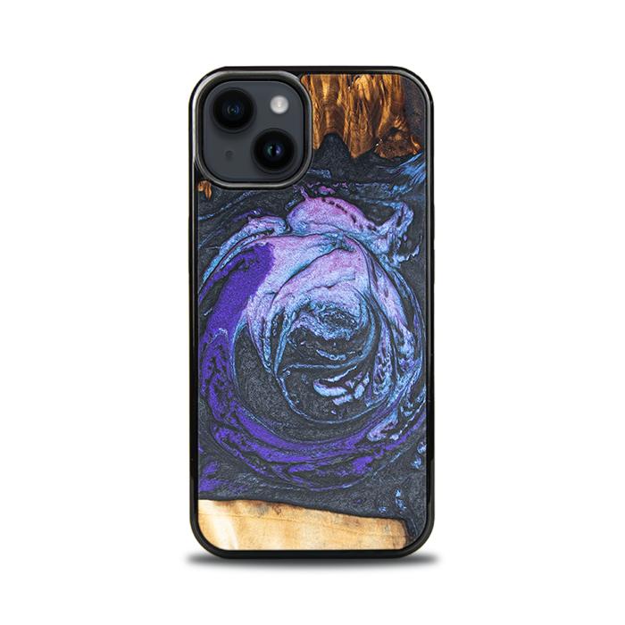 iPhone 15 Handyhülle aus Harz und Holz - Synergy#F34