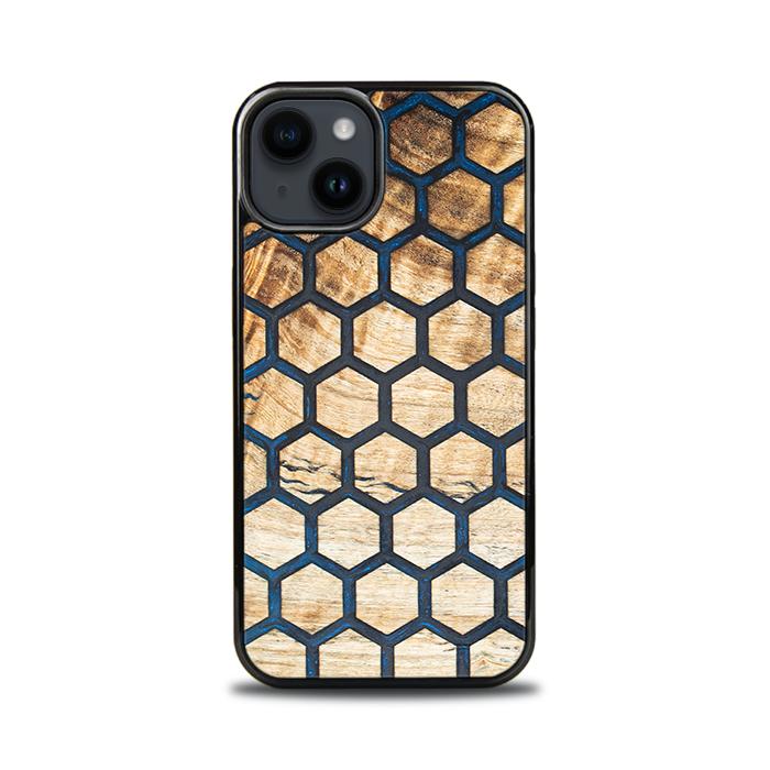 iPhone 15 Handyhülle aus Harz und Holz - Synergy#F36