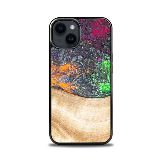 iPhone 15 Handyhülle aus Harz und Holz - Synergy#F6
