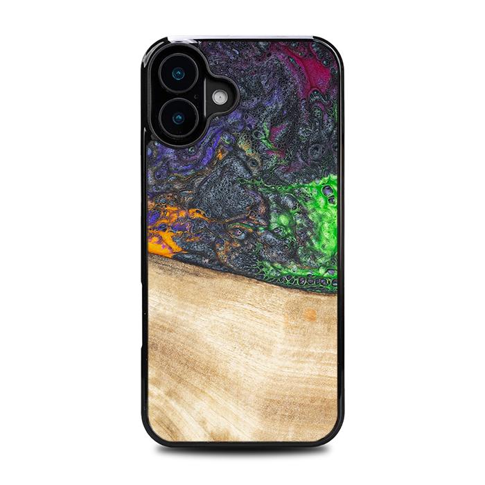 iPhone 16 Plus Handyhülle aus Harz und Holz - Synergy#F10