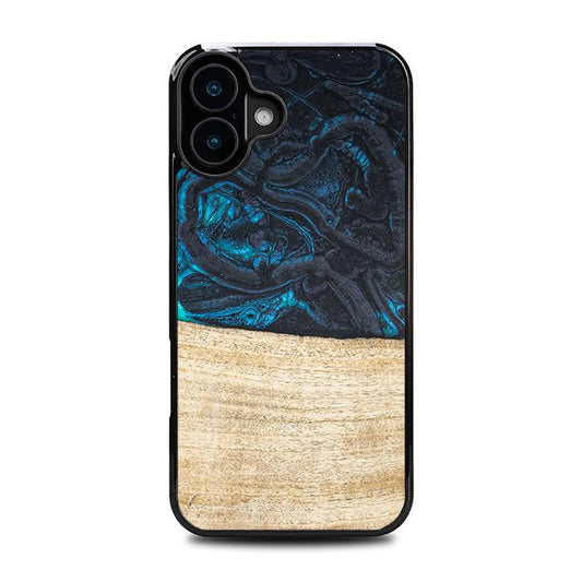 iPhone 16 Plus Handyhülle aus Harz und Holz - Synergy#F13