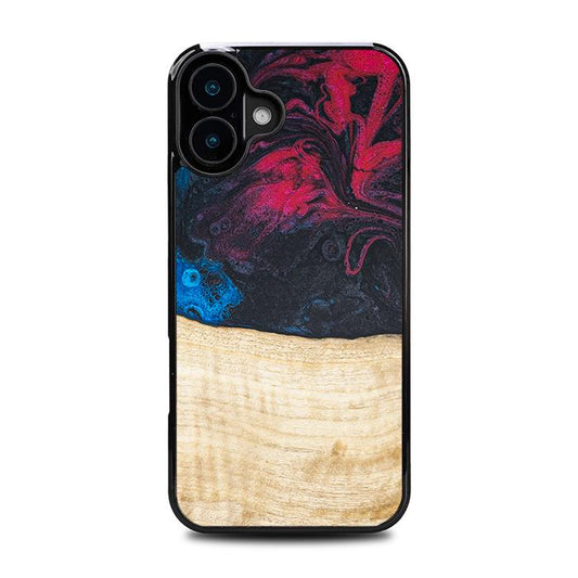 iPhone 16 Plus Handyhülle aus Harz und Holz - Synergy#F14