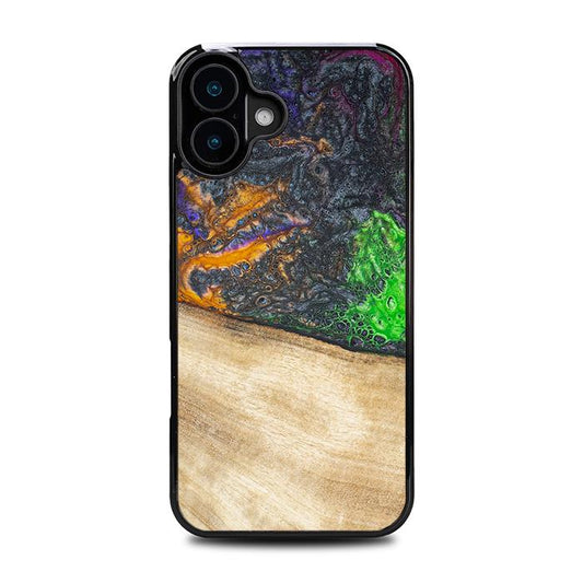 iPhone 16 Plus Handyhülle aus Harz und Holz - Synergy#F15