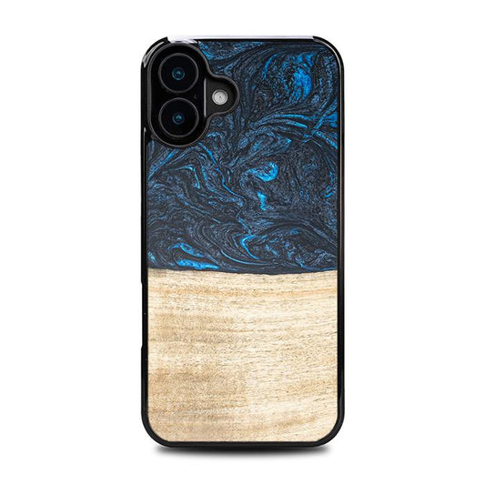 iPhone 16 Plus Handyhülle aus Harz und Holz - Synergy#F19