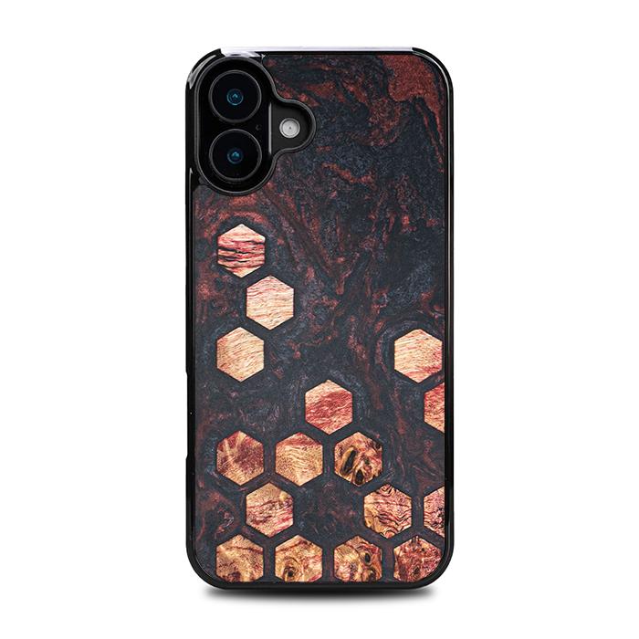 iPhone 16 Plus Handyhülle aus Harz und Holz - Synergy#F27