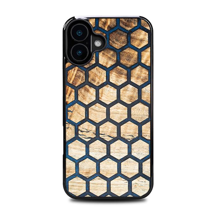 iPhone 16 Plus Handyhülle aus Harz und Holz - Synergy#F36