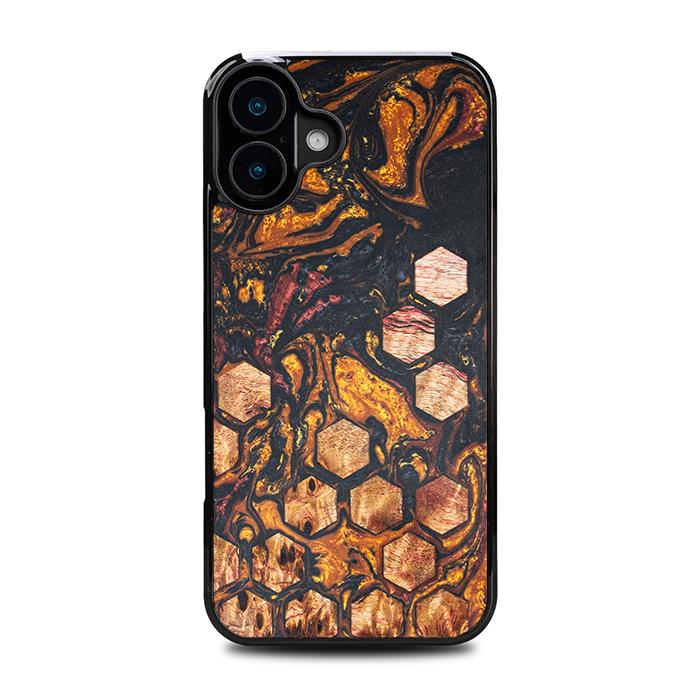 iPhone 16 Plus Handyhülle aus Harz und Holz - Synergy#F38