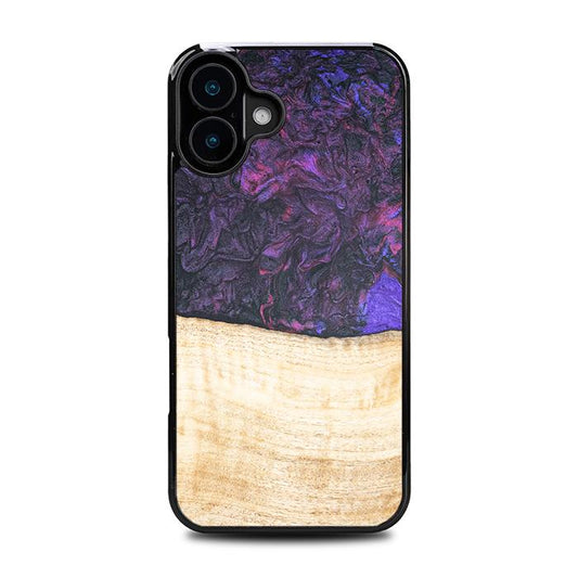 iPhone 16 Plus Handyhülle aus Harz und Holz - Synergy#F4
