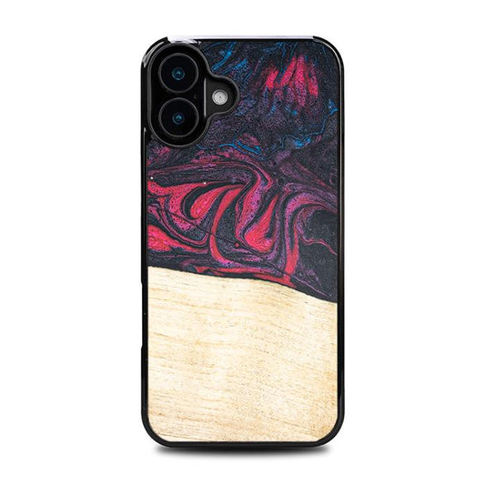 iPhone 16 Plus Handyhülle aus Harz und Holz - Synergy#F5