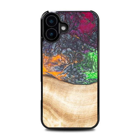 iPhone 16 Plus Handyhülle aus Harz und Holz - Synergy#F6