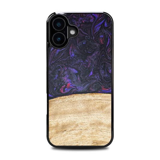 iPhone 16 Plus Handyhülle aus Harz und Holz - Synergy#F7