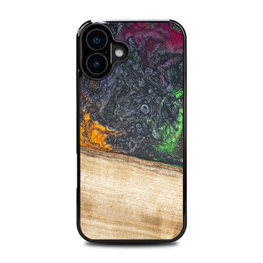 iPhone 16 Plus Handyhülle aus Harz und Holz - Synergy#F8
