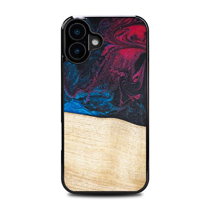 iPhone 16 Plus Handyhülle aus Harz und Holz - Synergy#F9