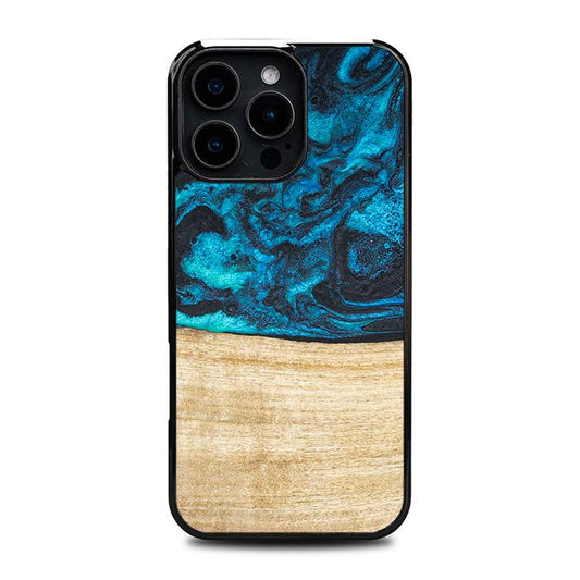iPhone 16 Pro Max Handyhülle aus Harz und Holz - Synergy#F11