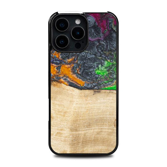iPhone 16 Pro Max Handyhülle aus Harz und Holz - Synergy#F16