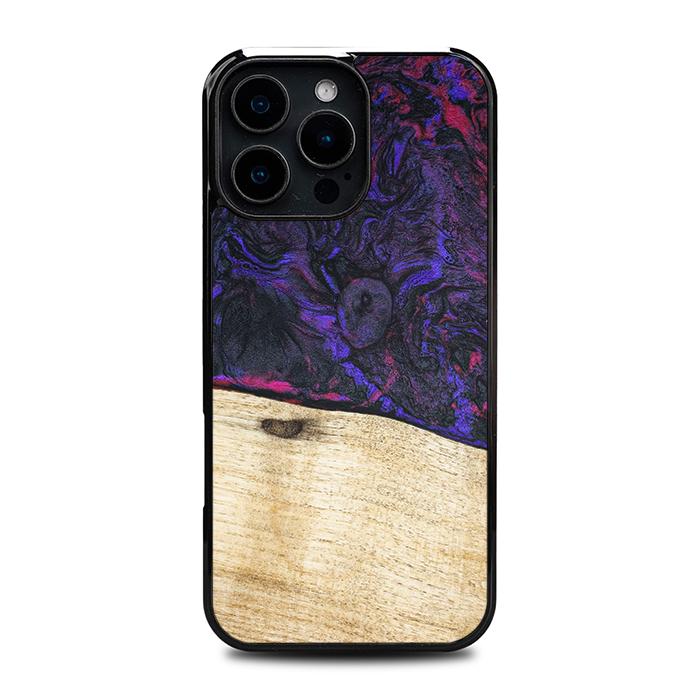 iPhone 16 Pro Max Handyhülle aus Harz und Holz - Synergy#F18