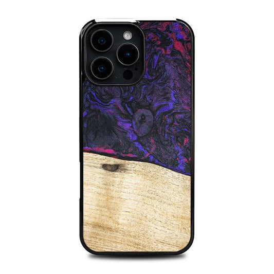 iPhone 16 Pro Max Handyhülle aus Harz und Holz - Synergy#F18