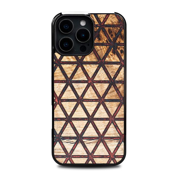 iPhone 16 Pro Max Handyhülle aus Harz und Holz - Synergy#F22