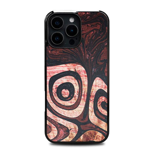 iPhone 16 Pro Max Handyhülle aus Harz und Holz - Synergy#F32
